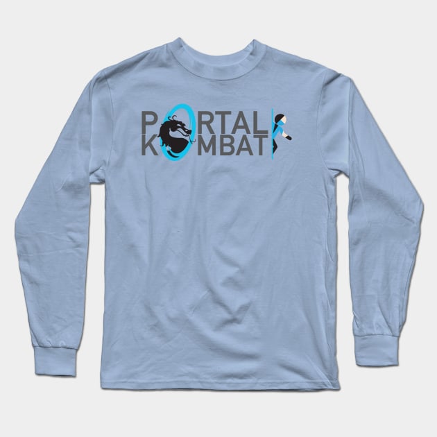 Portal Kombat - Sub Zero Long Sleeve T-Shirt by RetroReview